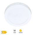 Downlight superficie LED redondo Tikan 18W 4000K Blanco -